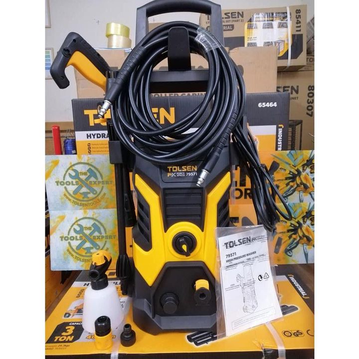 TOLSEN HIGH PRESSURE WASHER 1800WATTS AND 1885PSI Yellow